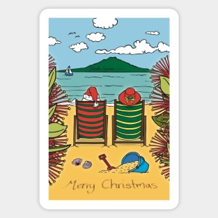 Kiwi Christmas Sticker